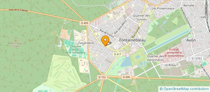 localisation de l'entreprise MONSIEUR GEORGES PLUMET  FONTAINEBLEAU