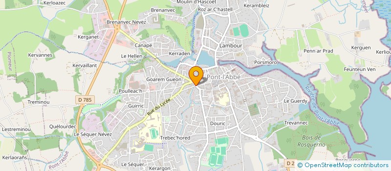 localisation de l'entreprise MONSIEUR GEORGES POCHAT  PONT-L'ABBE