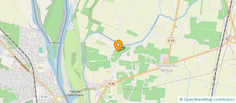 localisation de l'entreprise MONSIEUR GEORGES POMMIER  LAMOTTE-DU-RHONE