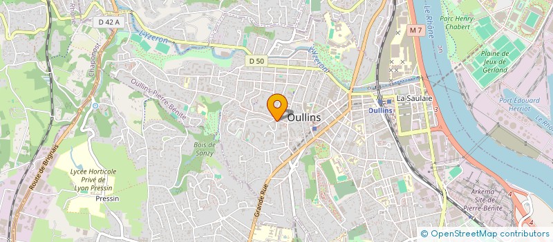 localisation de l'entreprise MONSIEUR GEORGES PONTILLE  OULLINS-PIERRE-BENITE