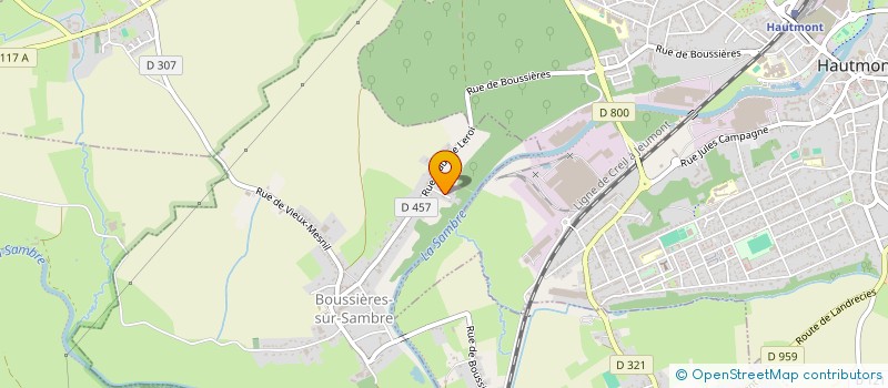 localisation de l'entreprise MONSIEUR GEORGES POPOVITCH  BOUSSIERES-SUR-SAMBRE