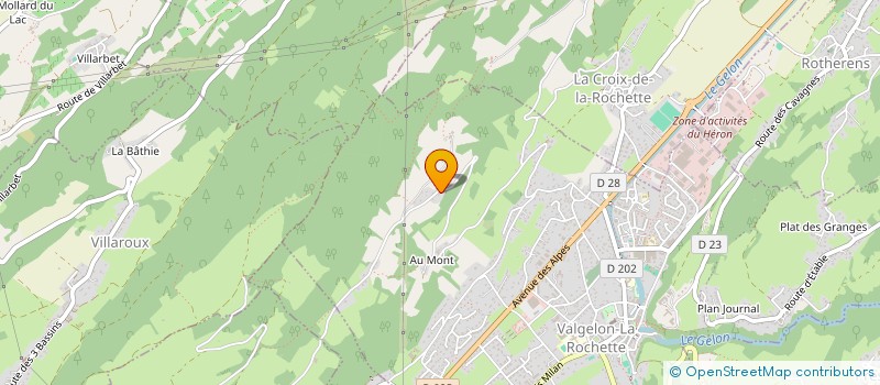 localisation de l'entreprise MONSIEUR GEORGES PORTIER à VALGELON-LA ROCHETTE