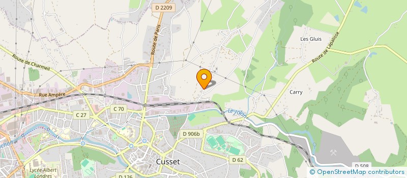 localisation de l'entreprise MONSIEUR GEORGES POTIER à CUSSET