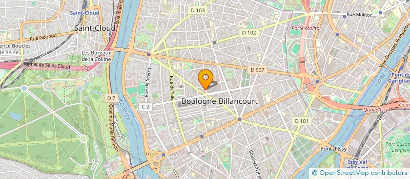 localisation de l'entreprise MONSIEUR GEORGES POTTIER à BOULOGNE-BILLANCOURT