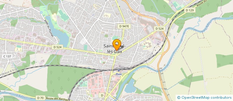 localisation de l'entreprise MONSIEUR GEORGES PRESTOT  SAINT-PAUL-LES-DAX