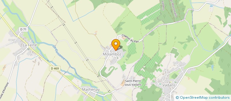 localisation de l'entreprise MONSIEUR GEORGES PRICAZ  MATHENAY