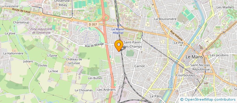 localisation de l'entreprise MONSIEUR GEORGES PRIGENT à LE MANS