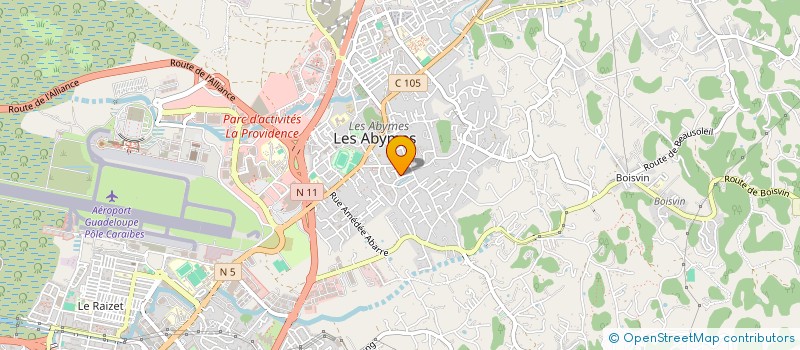 localisation de l'entreprise MONSIEUR GEORGES PRUDENTE à LES ABYMES
