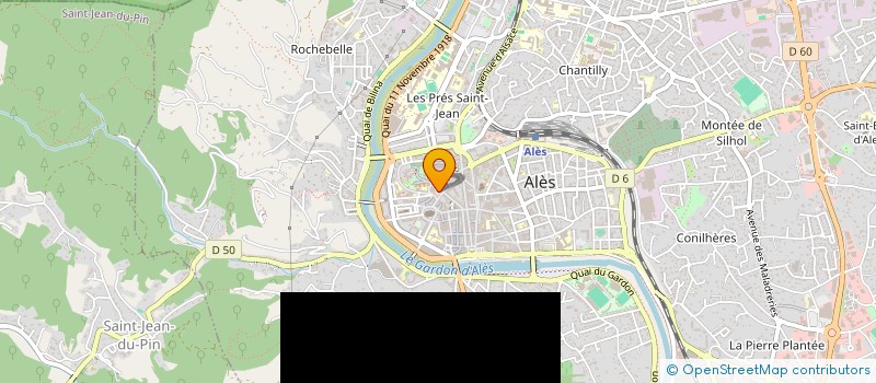 localisation de l'entreprise MONSIEUR GEORGES PRUDHOMME  ALES