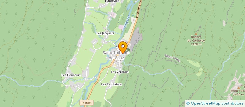 localisation de l'entreprise MONSIEUR GEORGES PUISSANT  SAINT-THIBAUD-DE-COUZ