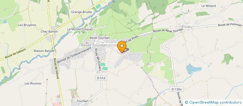 localisation de l'entreprise MONSIEUR GEORGES PUPAT  REVEL-TOURDAN