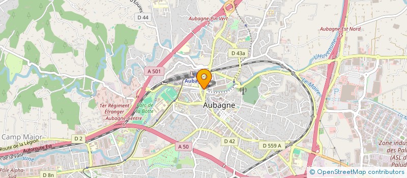 localisation de l'entreprise MONSIEUR GEORGES QUENUM  AUBAGNE