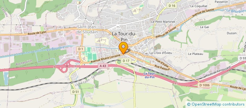 localisation de l'entreprise MONSIEUR GEORGES QUINTANE à LA TOUR-DU-PIN