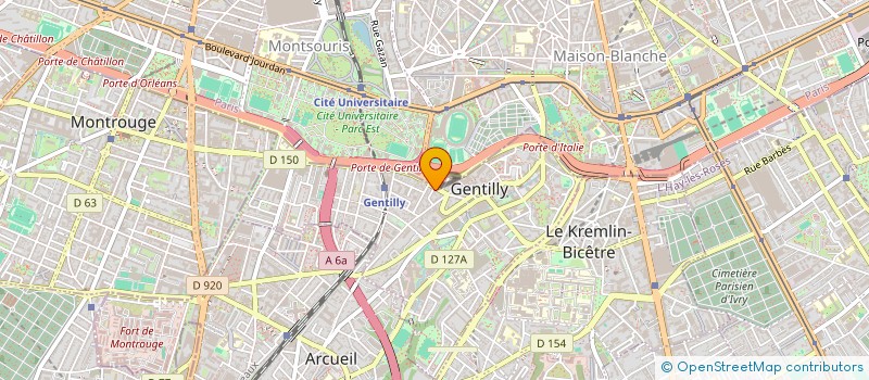 localisation de l'entreprise MONSIEUR GEORGES RACROUL à GENTILLY