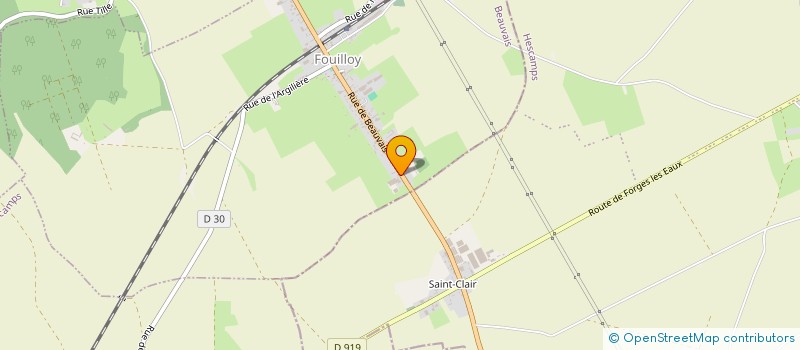 localisation de l'entreprise MONSIEUR GEORGES RAVANNE  FOUILLOY