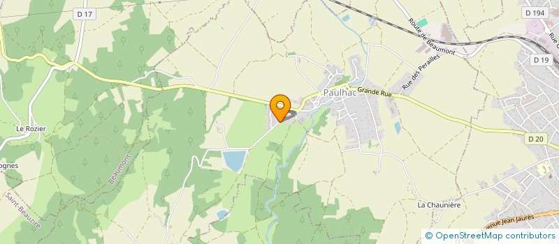 localisation de l'entreprise MONSIEUR GEORGES RAYNAUD  PAULHAC