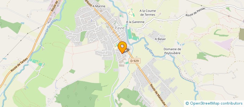 localisation de l'entreprise MONSIEUR GEORGES REGIMBEAU  PAVIE