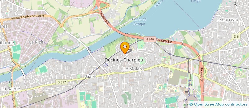 localisation de l'entreprise MONSIEUR GEORGES REINHART  DECINES-CHARPIEU