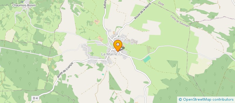localisation de l'entreprise MONSIEUR GEORGES RENAUD  LA MARRE