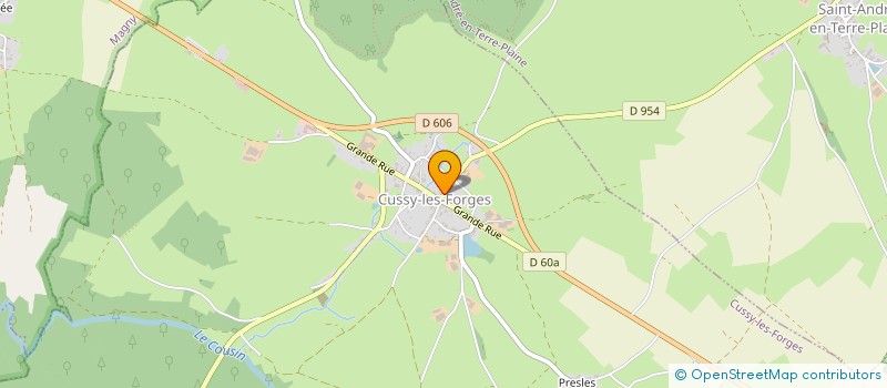 localisation de l'entreprise MONSIEUR GEORGES RENNER  CUSSY-LES-FORGES