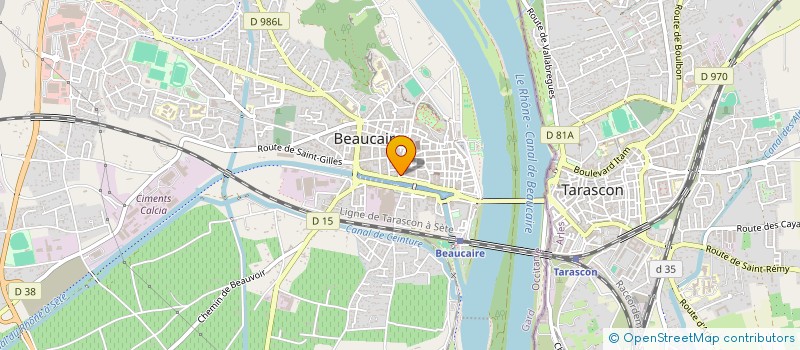 localisation de l'entreprise MONSIEUR GEORGES REUTER  BEAUCAIRE