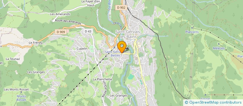 localisation de l'entreprise MONSIEUR GEORGES REVENAZ  SAINT-GERVAIS-LES-BAINS