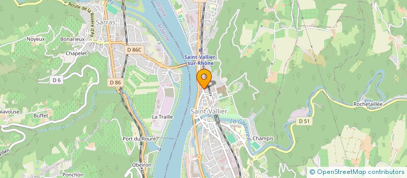 localisation de l'entreprise MONSIEUR GEORGES REY à SAINT-VALLIER