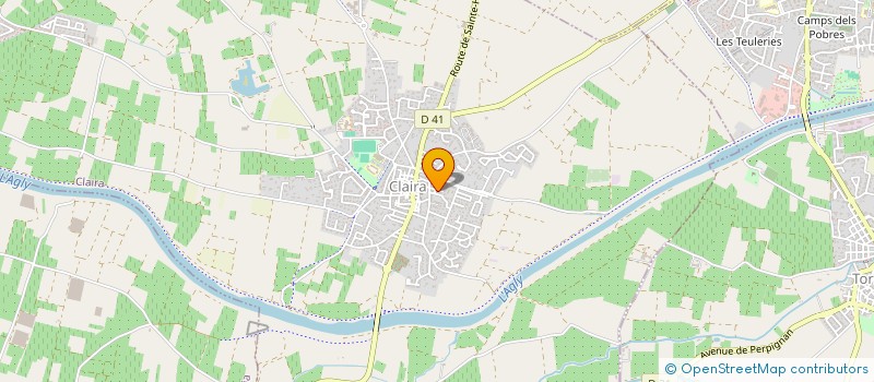 localisation de l'entreprise MONSIEUR GEORGES RIBES  CLAIRA