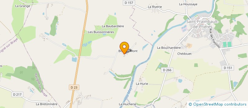 localisation de l'entreprise MONSIEUR GEORGES RICHEFOU à LA HAIE-TRAVERSAINE