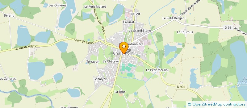 localisation de l'entreprise MONSIEUR GEORGES RIONDY  CHALAMONT