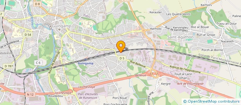 localisation de l'entreprise MONSIEUR GEORGES RIOU  PLOUMAGOAR