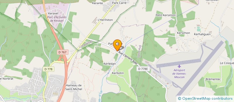 localisation de l'entreprise MONSIEUR GEORGES RIVIERE  SAINT-AVE