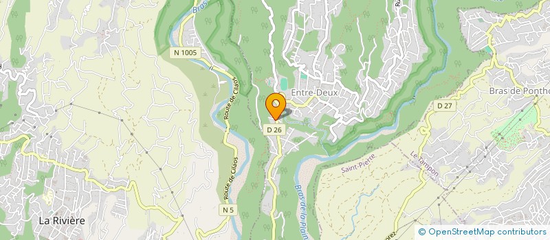 localisation de l'entreprise MONSIEUR GEORGES RIVIERE  ENTRE-DEUX