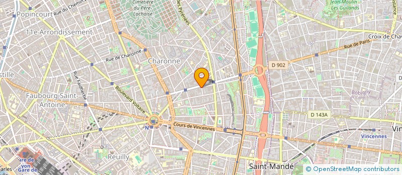 localisation de l'entreprise MONSIEUR GEORGES ROBERT  PARIS