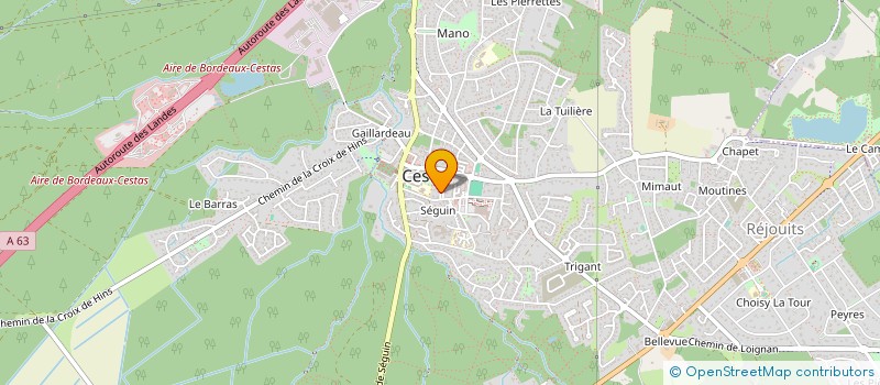 localisation de l'entreprise MONSIEUR GEORGES ROCHE  CESTAS