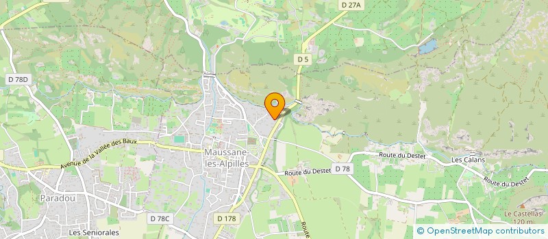 localisation de l'entreprise MONSIEUR GEORGES RONCAJOLO à MAUSSANE-LES-ALPILLES