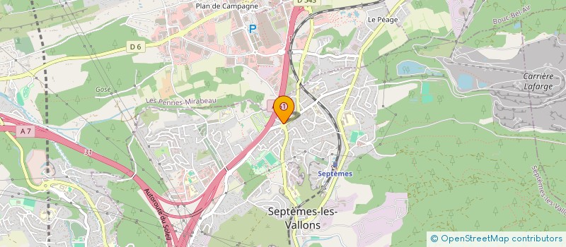 localisation de l'entreprise MONSIEUR GEORGES ROUBAUD à SEPTEMES-LES-VALLONS
