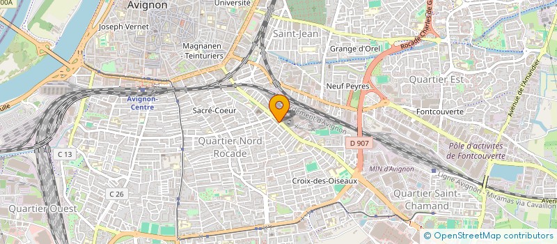 localisation de l'entreprise MONSIEUR GEORGES ROUMAGERE  AVIGNON