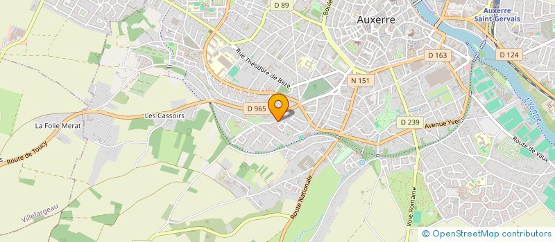 localisation de l'entreprise MONSIEUR GEORGES ROYER à AUXERRE
