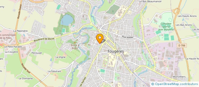 localisation de l'entreprise MONSIEUR GEORGES ROYER  FOUGERES