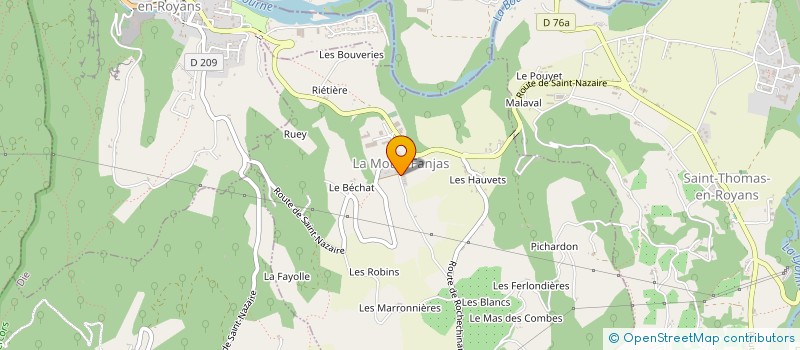 localisation de l'entreprise MONSIEUR GEORGES RUCHON  SAINT-JEAN-EN-ROYANS