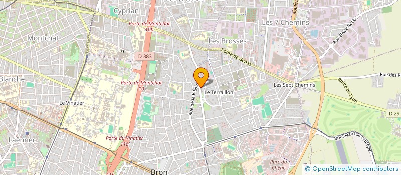 localisation de l'entreprise MONSIEUR GEORGES RUPIANI  BRON