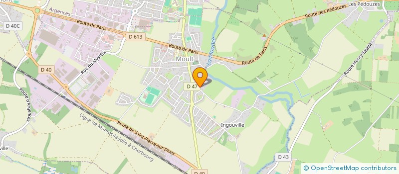 localisation de l'entreprise MONSIEUR GEORGES SABALOS  MOULT-CHICHEBOVILLE