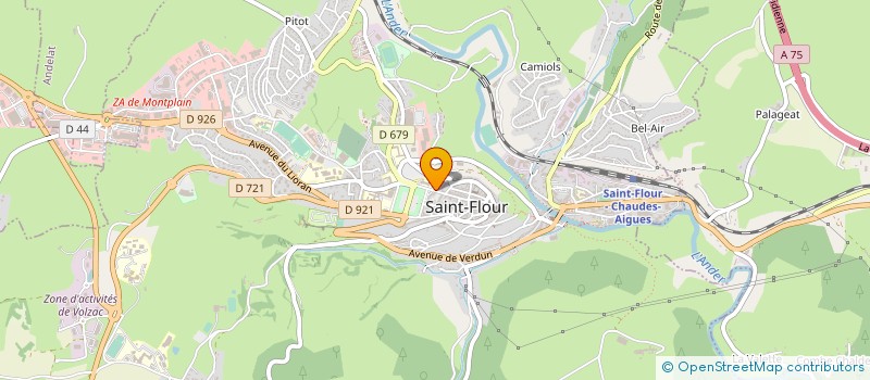 localisation de l'entreprise MONSIEUR GEORGES SABATIER à SAINT-FLOUR