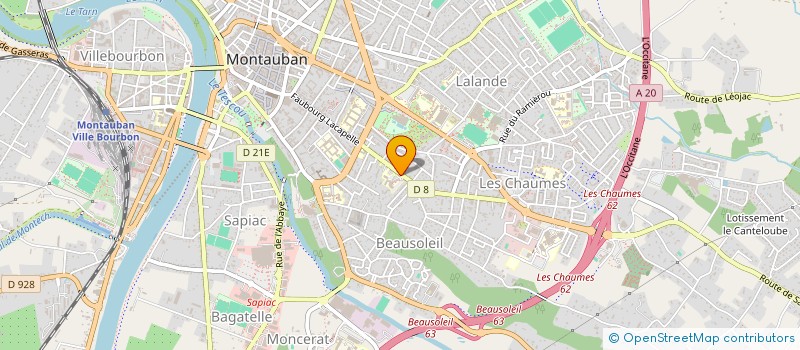 localisation de l'entreprise MONSIEUR GEORGES SAINT CRICQ à MONTAUBAN