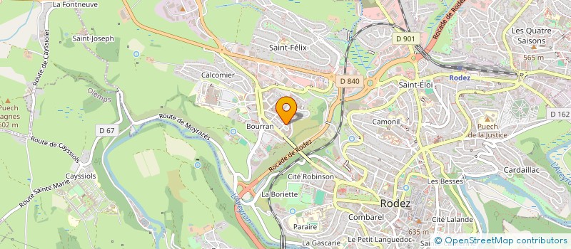 localisation de l'entreprise MONSIEUR GEORGES SAINT-MARTIN  RODEZ