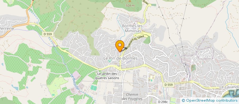 localisation de l'entreprise MONSIEUR GEORGES SALICE à BORMES-LES-MIMOSAS