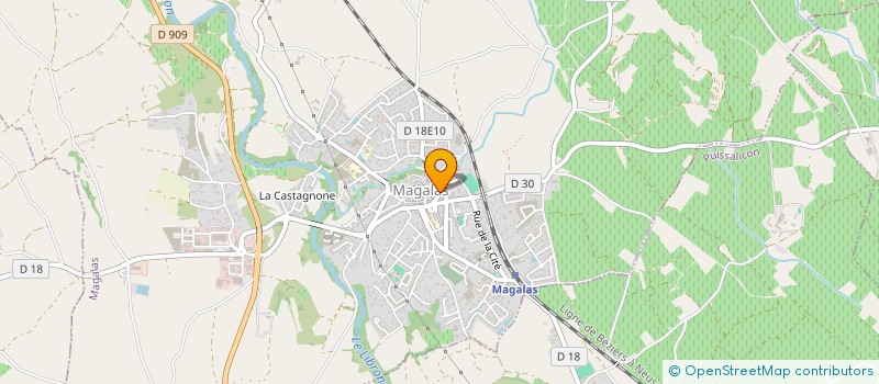 localisation de l'entreprise MONSIEUR GEORGES SANCHO  MAGALAS