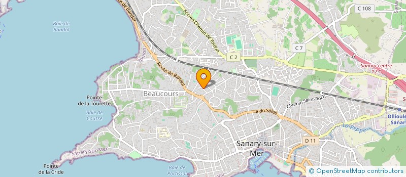 localisation de l'entreprise MONSIEUR GEORGES SANITAS SCP  SANARY-SUR-MER