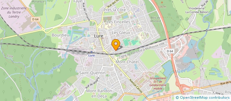 localisation de l'entreprise MONSIEUR GEORGES SARAS à LURE